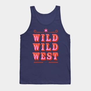 Wild Wild West Cowboy Typography Tank Top